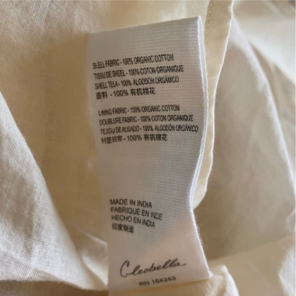 Cleobella Dallas Yellow Floral Print Open Smock Back Tasseled Mini Dress size M - Picture 9 of 9